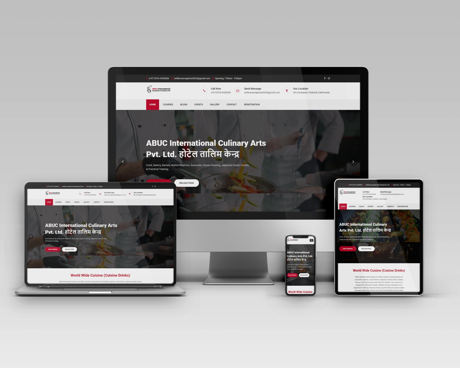 Website Design-ABUC Culinary Arts