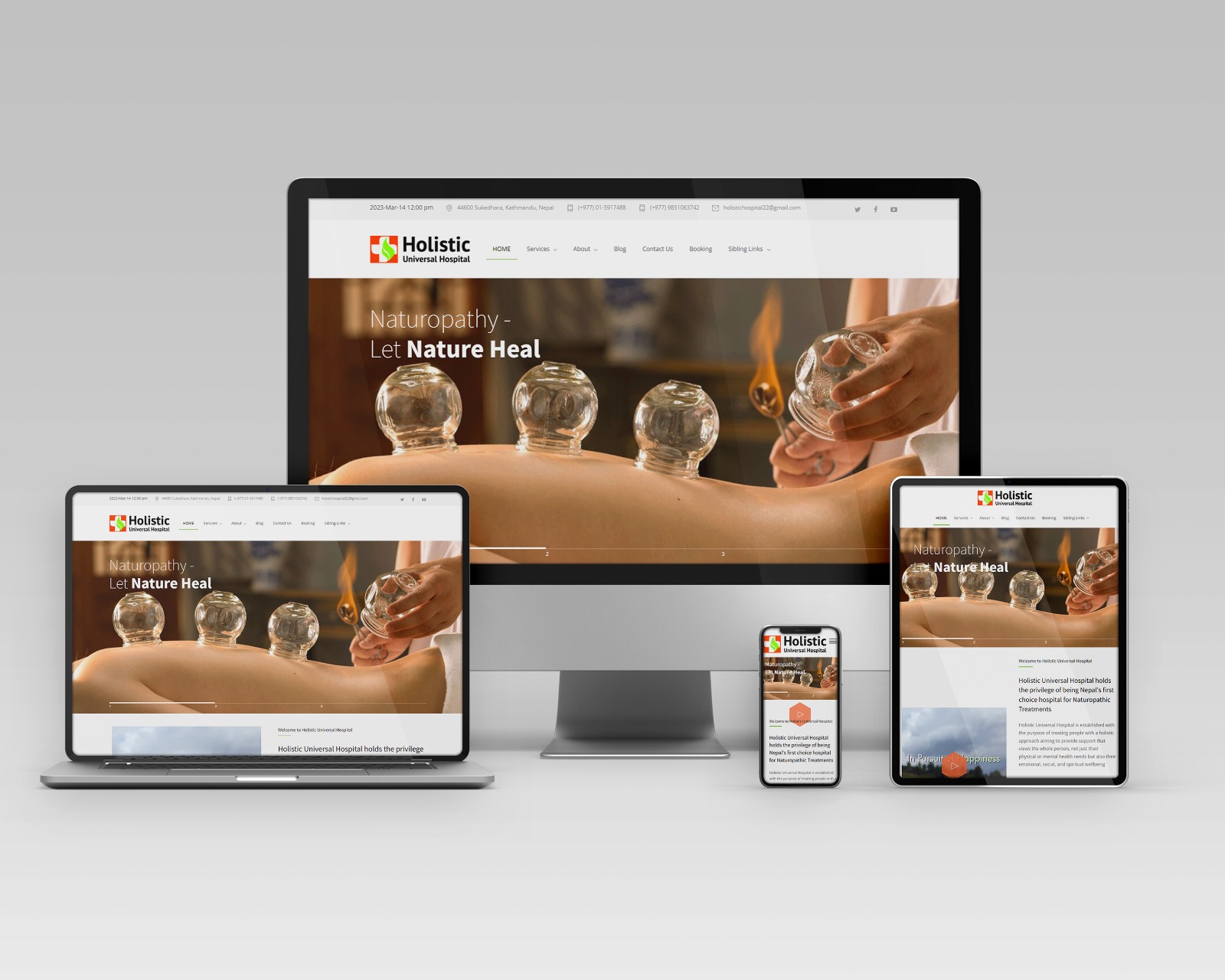 Website Design-Holistic Universal Hospital