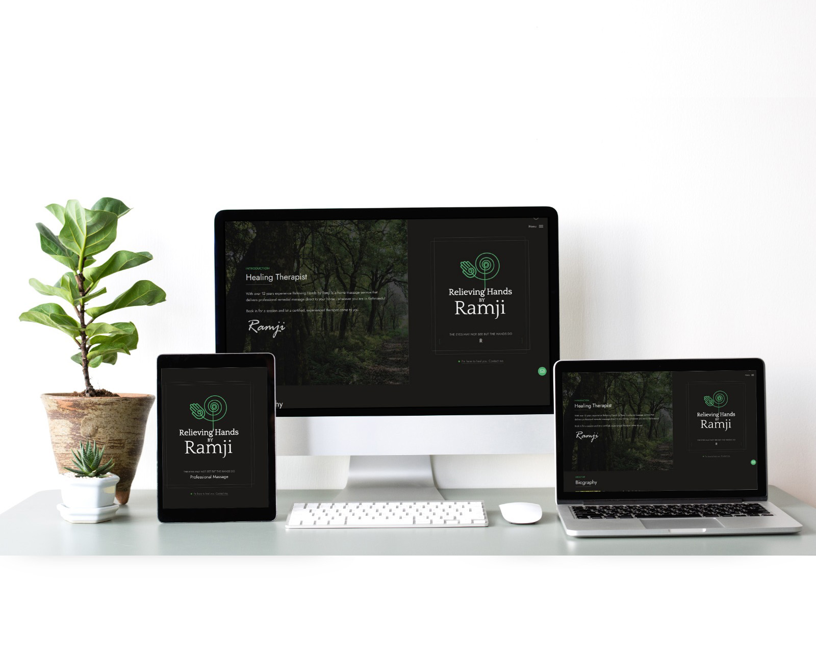 Website Design-Relieving Hands By Ramji